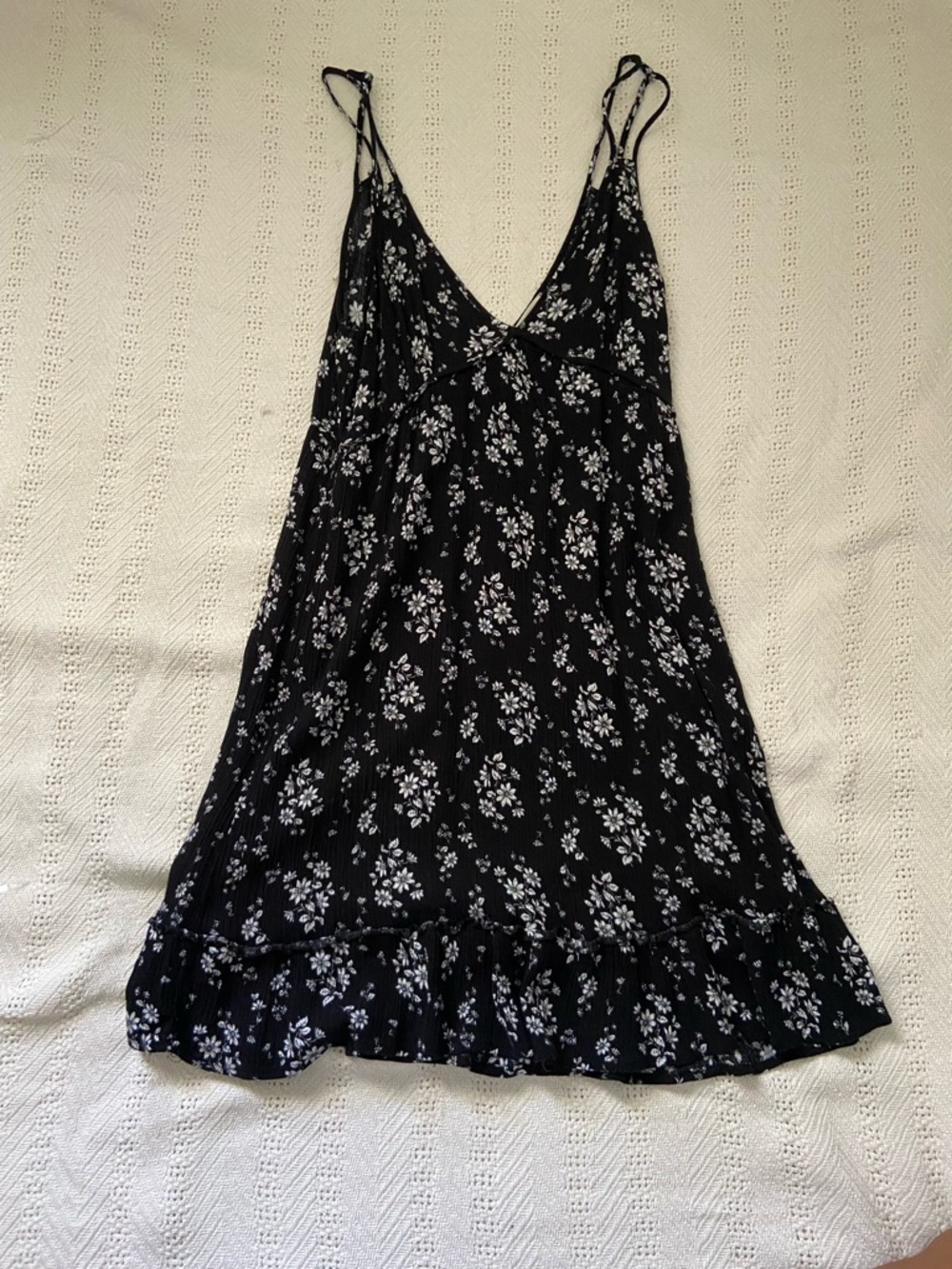 Elodie Black and White Floral Slip Dress